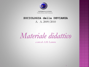Dott.ssa Leonora - Materiale Didattico A.A. 2009/2010