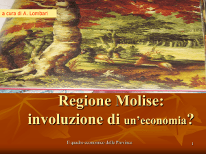 Regione Molise: involuzione di un`economia?