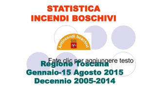 incendi in Toscana statistiche 2005-2014