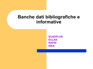 Banche dati bibliografiche e informative