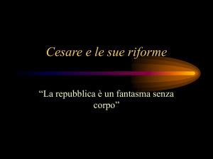 Cesare e le sue riforme
