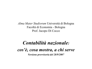 Alma Mater Studiorum Università di Bologna Facoltà di Economia
