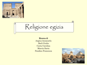 Religione egizia - Giornale Online Liceo G.Brotzu