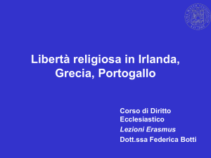 Libertà religiosa in Irlanda, Grecia, Portogallo