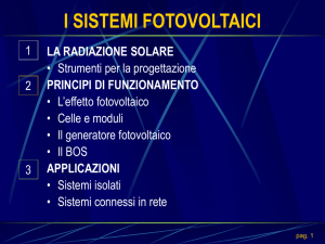 1 la radiazione solare - Corso di Laurea in Matematica per la