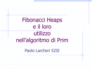 Fibonacci Heaps e il loro utilizzo nell`algoritmo di Prim