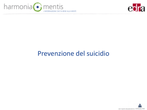 Linee guida per la prevenzione del suicidio