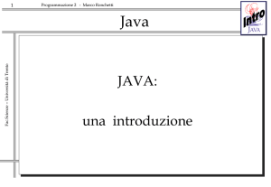 Intro_java - Marco Ronchetti