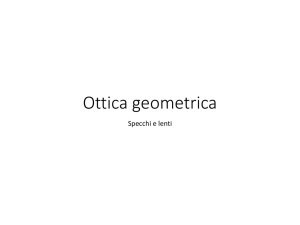 Ottica Geometrica - Macroarea di Scienze