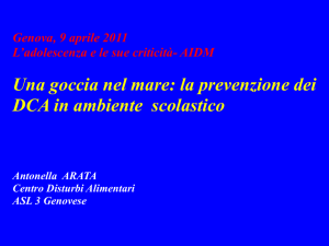 Prevenzione dei DCA - (AIDM)