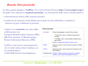 Informatica e Bioinformatica – AA 2013-2014