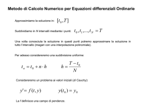 2. Equazioni differenziali (Calcolo Numerico)