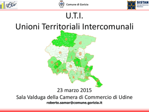 Unioni Territoriali: scenario, interrogativi e qualche idea