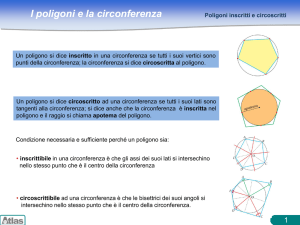 I poligoni e la circonferenza