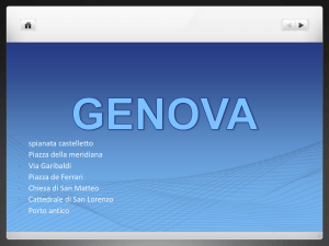 Ppt su visita guidata a Genova - 3Ccorso2012-13