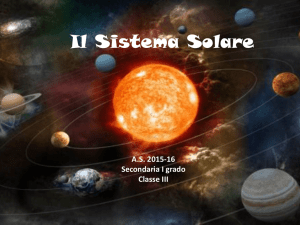 A.s. 2015-16 Il Sistema Solare