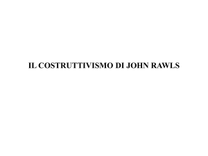 IL COSTRUTTIVISMO DI JOHN RAWLS