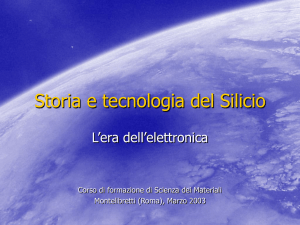 Storia e tecnologia del silicio - Ufficio Scolastico Regionale per il