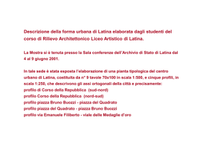 Diapositiva 1 - Casa dell`Architettura di Latina