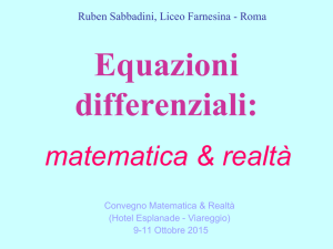 Relazione Convegno Matematica e realtà Viareggio 2015