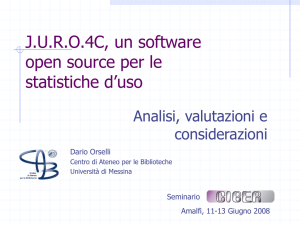 JURO, un software open source per le statistiche d`uso