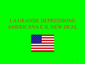 la grande depressione americana e il new deal