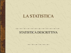 la statistica - Benvenuto al Vallauri