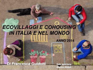Presentazione power point ecovillaggi e cohousing italia