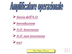 Amplificatori operazionali - I blogs dell`ISIS Leonardo da Vinci