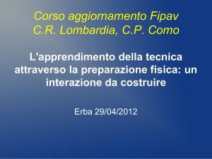 Materiale Corso di Aggiornamento Allenatori del 29