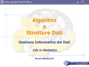 Algoritmi e strutture dati - UniFI