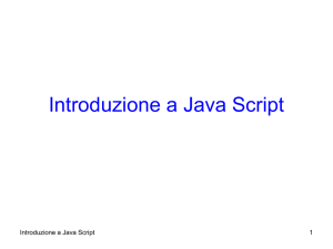 Introduzione a Java Script