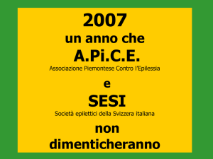 Diapositiva 1 - Associazione Piemontese contro l`Epilessia