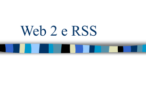 Web 2 e RSS - Sai che mangi?