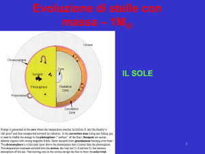 Evoluzione del sole