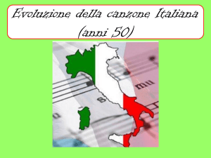 Evoluzione della canzone Italiana - IC 16 Valpantena