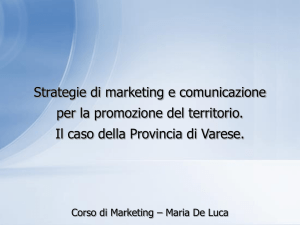 Strategie di marketing e comunicazione per la promozione del