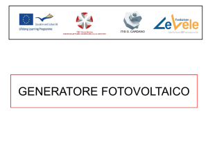 Modulo fotovoltaico - Itis Cardano Pavia