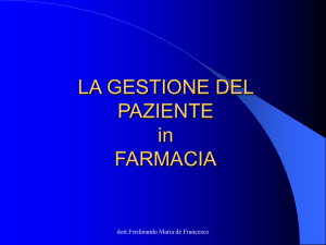 Presentazione di PowerPoint - Ordine dei Farmacisti di Salerno