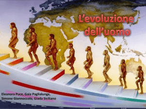 l`evoluzione dell`uomo