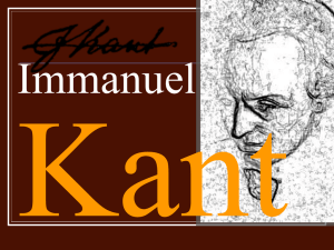 Kant - terra di nessuno