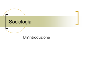 Sociologia (presentazione PowerPoint)