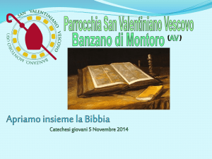 Diapositiva 1 - Parrocchia San Valentiniano Vescovo