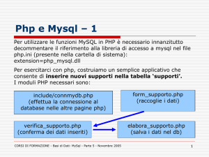 BASI DI DATI - DataBase Access