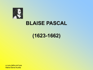BLAISE PASCAL (1623