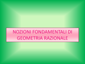 NOZIONI FONDAMENTALI DI GEOMETRIA RAZIONALE