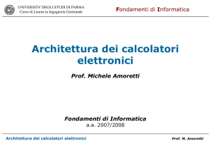 Architettura dei Calcolatori Elettronici