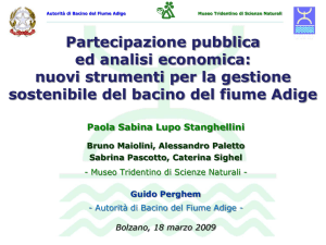 Diapositiva 1 - Autorità di Bacino del Fiume Adige