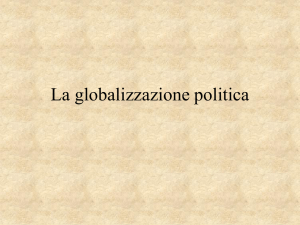 La globlizzazione politica