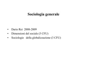 nozioni di sociologia